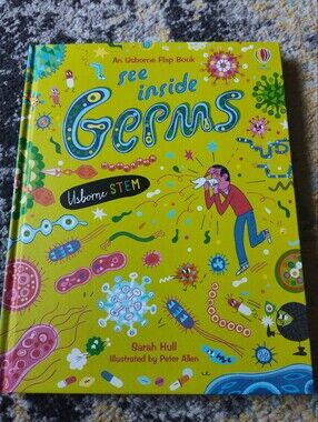 Usbrne See Inside Germs- Lift The Flap Illustrated STEM Book